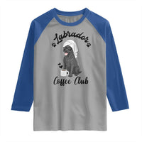 Labrador Coffee Club Raglan Shirt Funny Dog Lover Gift - Wonder Print Shop
