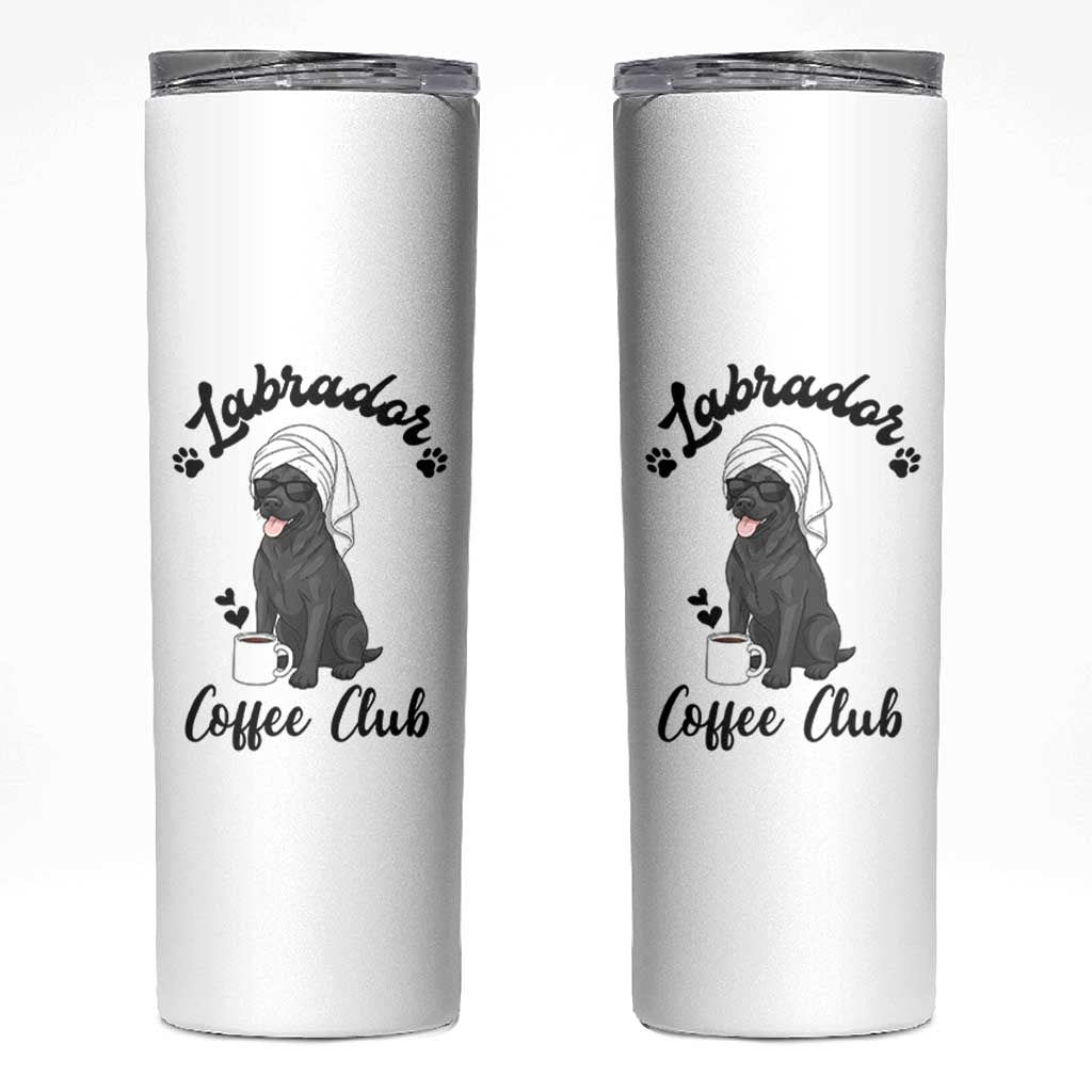 Labrador Coffee Club Skinny Tumbler Funny Dog Lover Gift - Wonder Print Shop