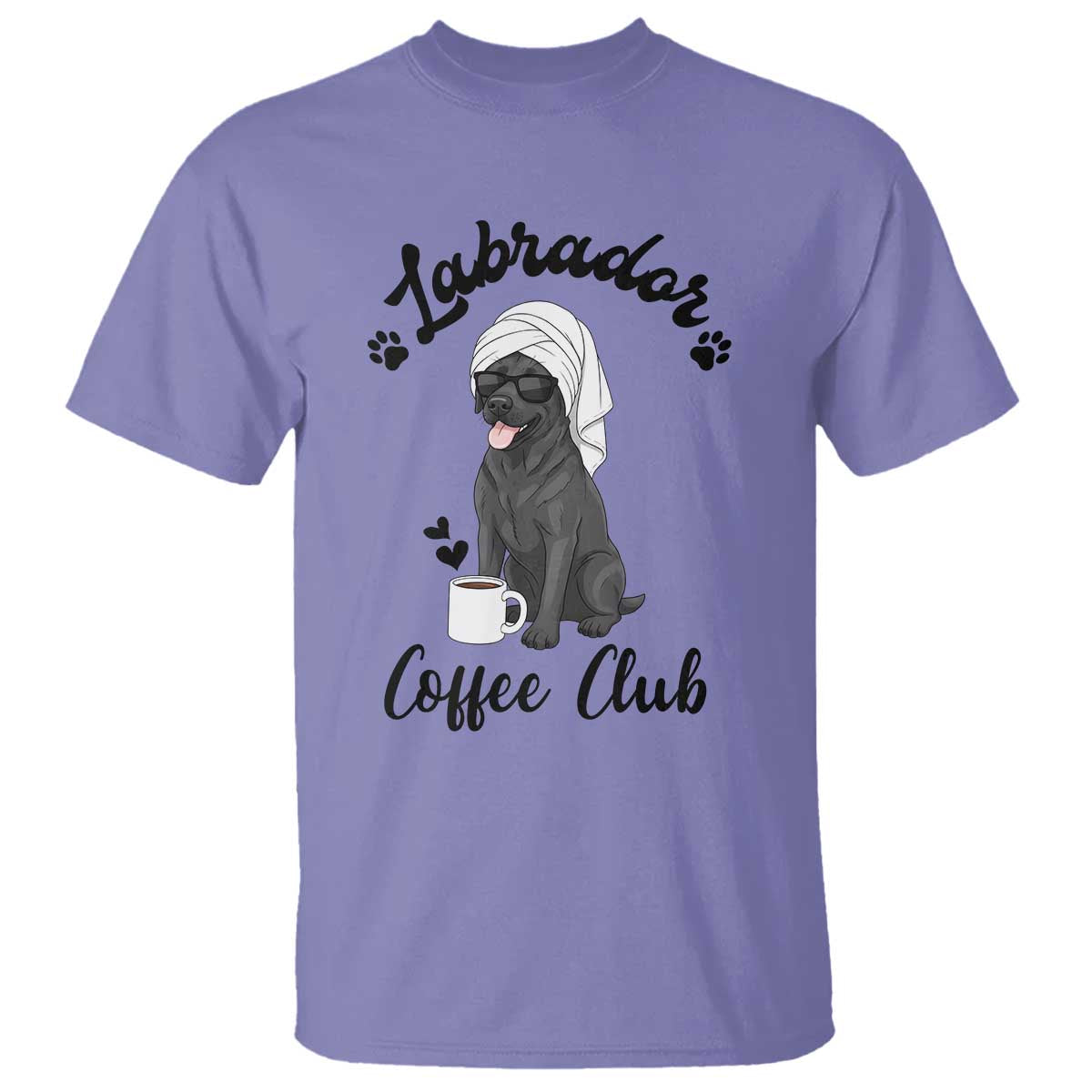 Labrador Coffee Club T Shirt Funny Dog Lover Gift - Wonder Print Shop
