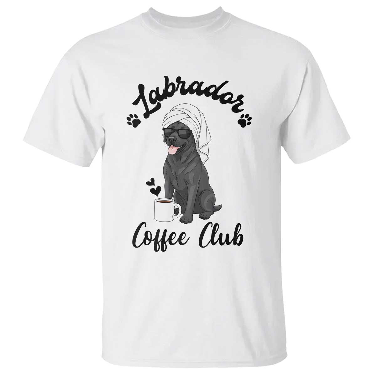 Labrador Coffee Club T Shirt Funny Dog Lover Gift - Wonder Print Shop