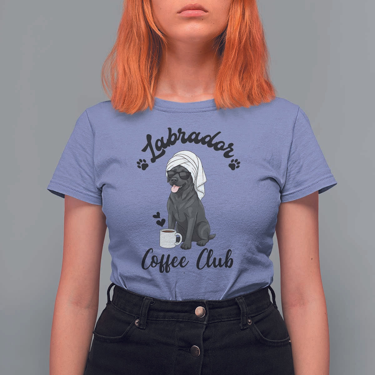 Labrador Coffee Club T Shirt For Women Funny Dog Lover Gift - Wonder Print Shop