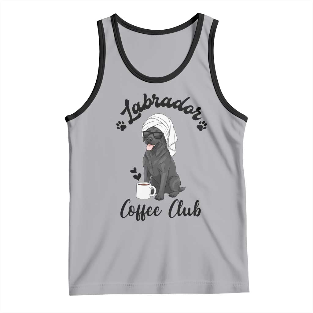 Labrador Coffee Club Tank Top Funny Dog Lover Gift - Wonder Print Shop
