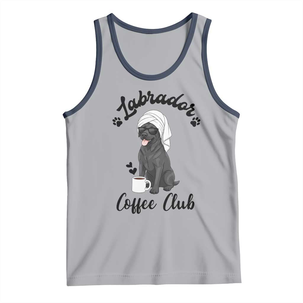 Labrador Coffee Club Tank Top Funny Dog Lover Gift - Wonder Print Shop