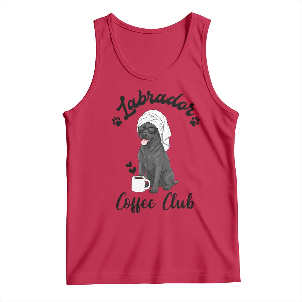 Labrador Coffee Club Tank Top Funny Dog Lover Gift - Wonder Print Shop