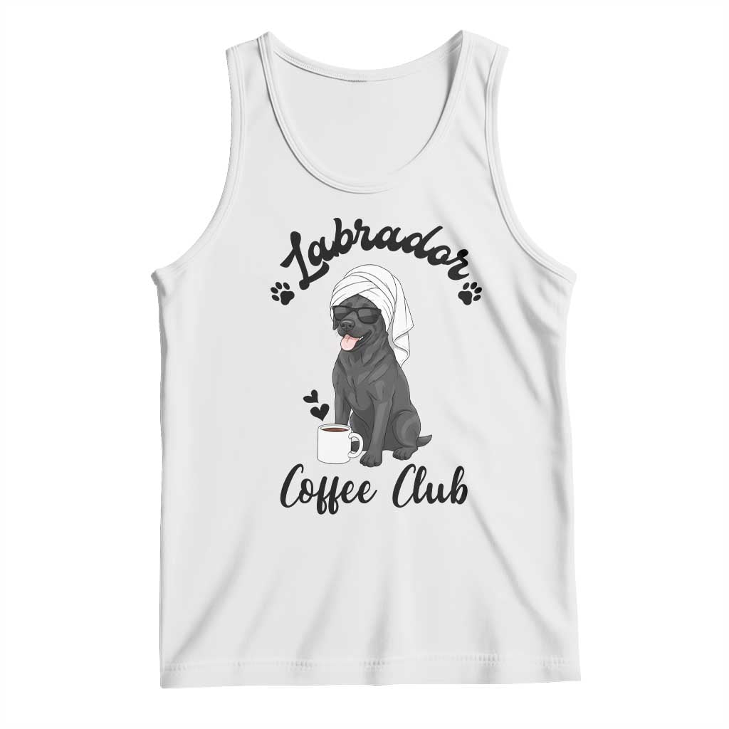Labrador Coffee Club Tank Top Funny Dog Lover Gift - Wonder Print Shop