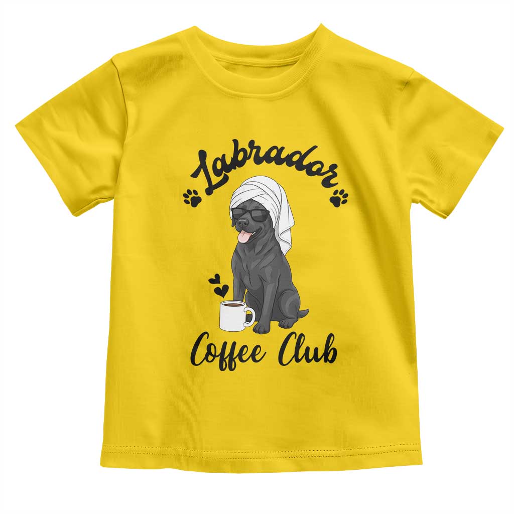 Labrador Coffee Club Toddler T Shirt Funny Dog Lover Gift - Wonder Print Shop