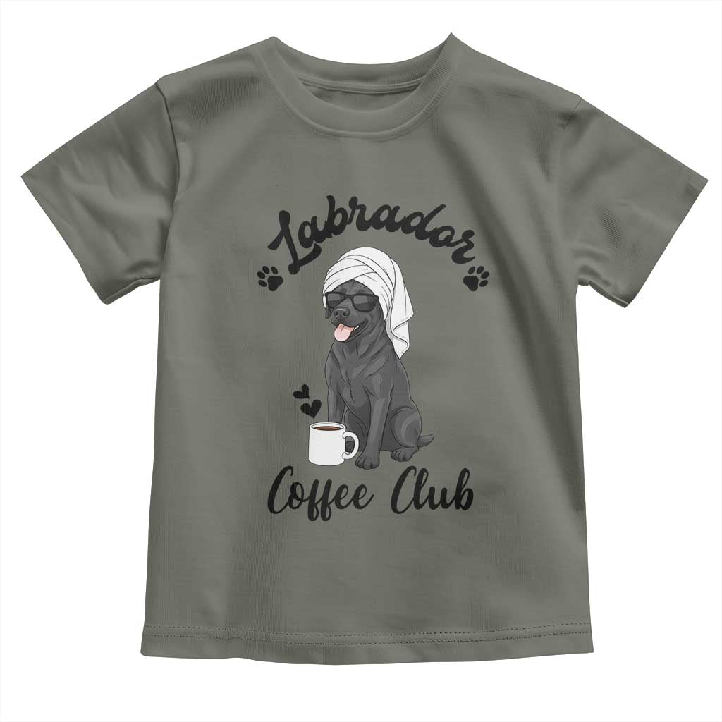 Labrador Coffee Club Toddler T Shirt Funny Dog Lover Gift - Wonder Print Shop
