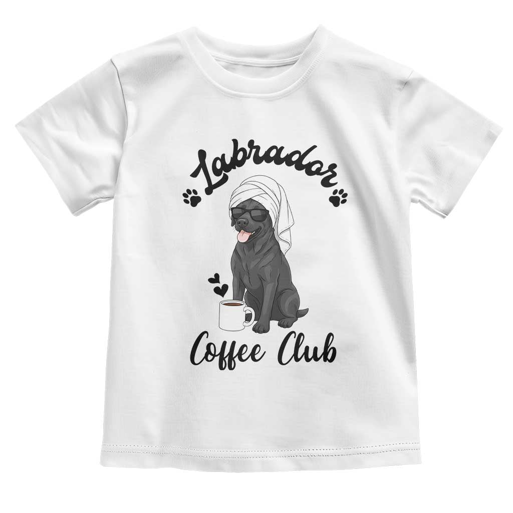 Labrador Coffee Club Toddler T Shirt Funny Dog Lover Gift - Wonder Print Shop