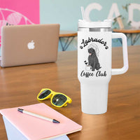 Labrador Coffee Club Tumbler With Handle Funny Dog Lover Gift - Wonder Print Shop