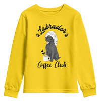 Labrador Coffee Club Youth Sweatshirt Funny Dog Lover Gift - Wonder Print Shop