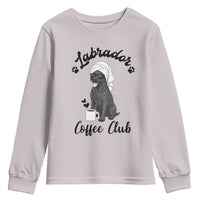Labrador Coffee Club Youth Sweatshirt Funny Dog Lover Gift - Wonder Print Shop