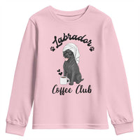 Labrador Coffee Club Youth Sweatshirt Funny Dog Lover Gift - Wonder Print Shop