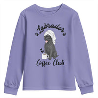 Labrador Coffee Club Youth Sweatshirt Funny Dog Lover Gift - Wonder Print Shop