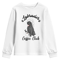 Labrador Coffee Club Youth Sweatshirt Funny Dog Lover Gift - Wonder Print Shop