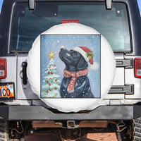 Cute Black Lab Christmas Spare Tire Cover Holiday Dog Lover Gift Idea - Wonder Print Shop