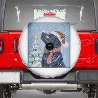 Cute Black Lab Christmas Spare Tire Cover Holiday Dog Lover Gift Idea - Wonder Print Shop