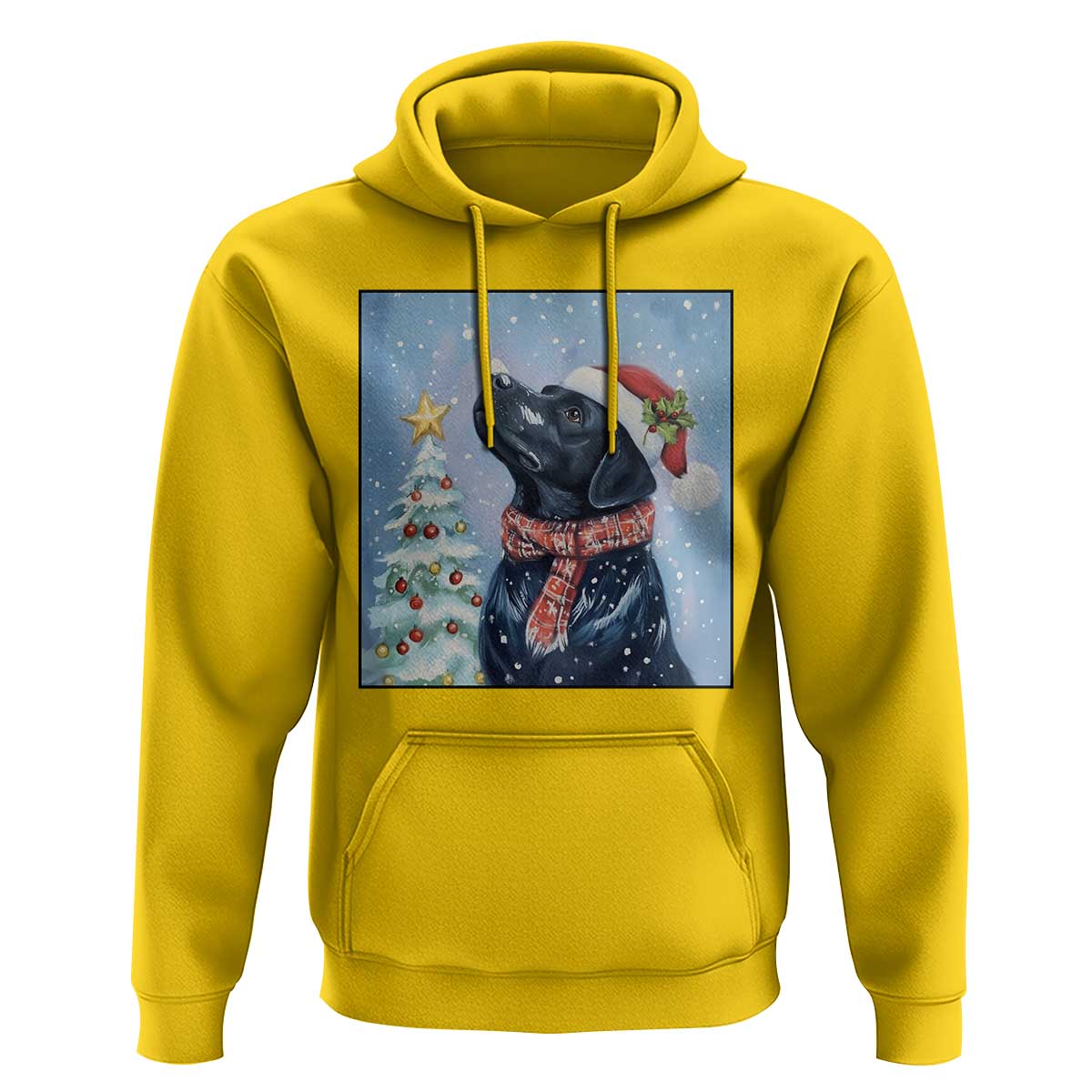 Cute Black Lab Christmas Hoodie Holiday Dog Lover Gift Idea - Wonder Print Shop