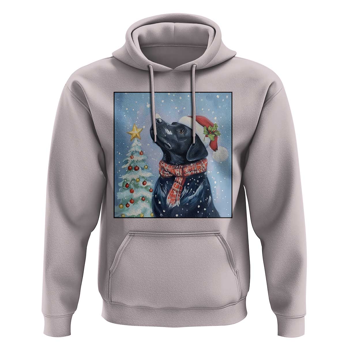 Cute Black Lab Christmas Hoodie Holiday Dog Lover Gift Idea - Wonder Print Shop