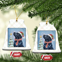 Cute Black Lab Xmas Ceramic Ornament Holiday Dog Lover Gift Idea - Wonder Print Shop