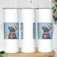 Cute Black Lab Christmas Skinny Tumbler Holiday Dog Lover Gift Idea - Wonder Print Shop