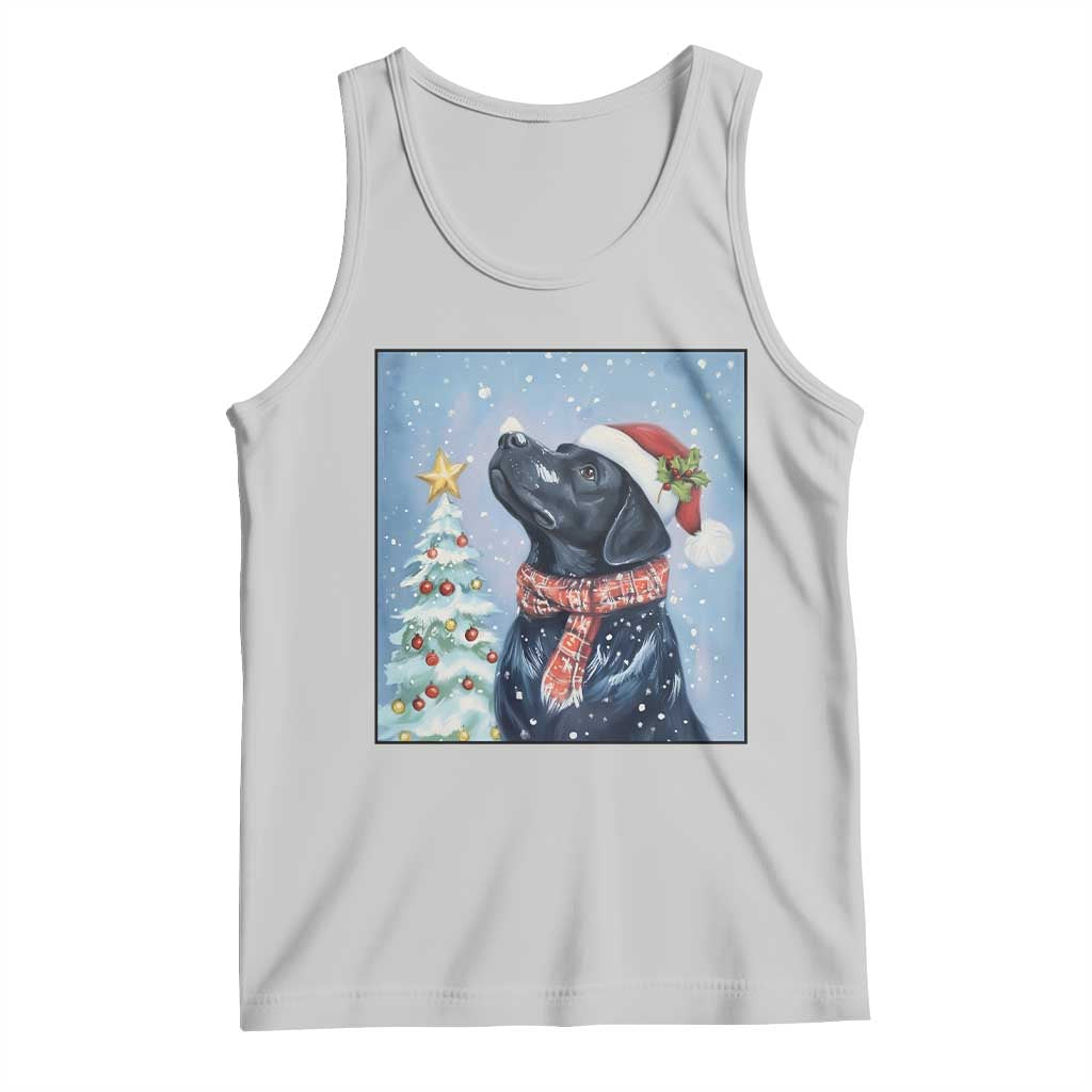 Cute Black Lab Christmas Tank Top Holiday Dog Lover Gift Idea - Wonder Print Shop