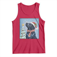 Cute Black Lab Christmas Tank Top Holiday Dog Lover Gift Idea - Wonder Print Shop
