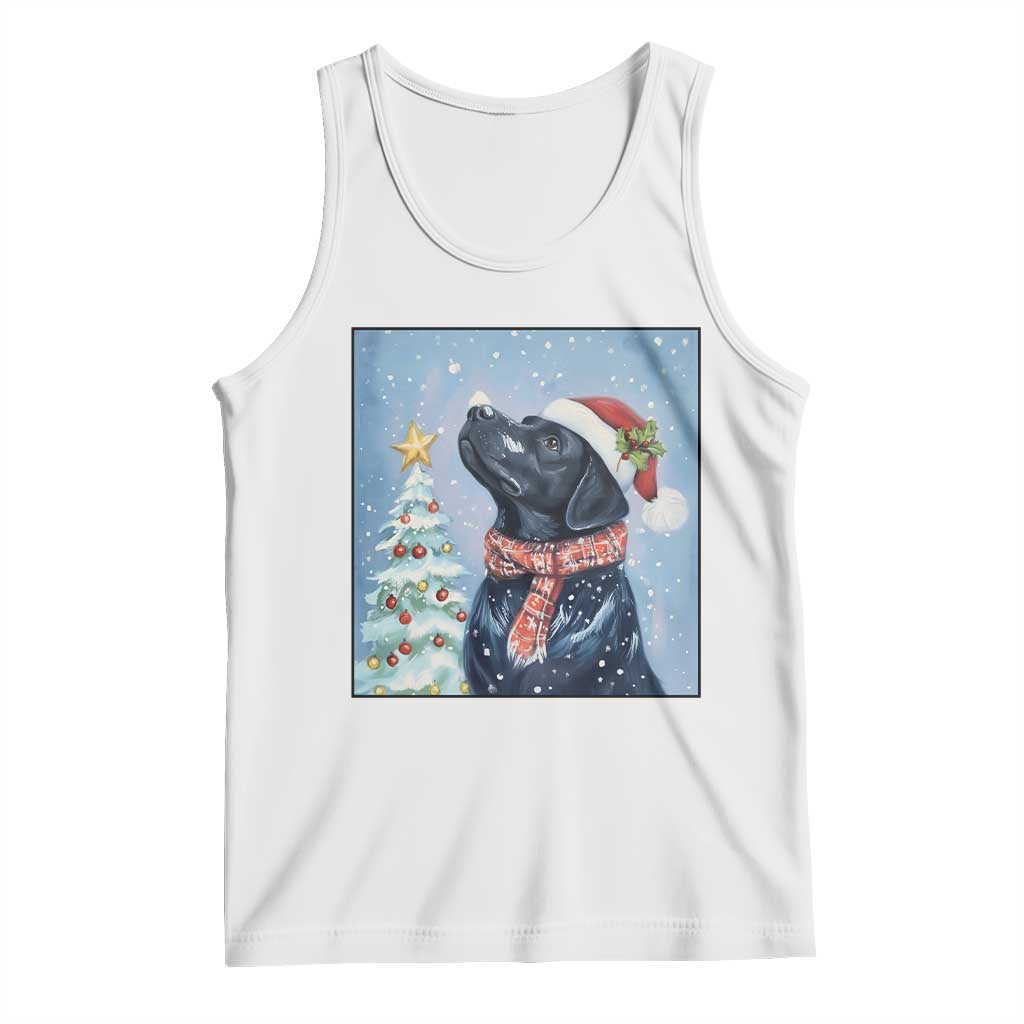 Cute Black Lab Christmas Tank Top Holiday Dog Lover Gift Idea - Wonder Print Shop