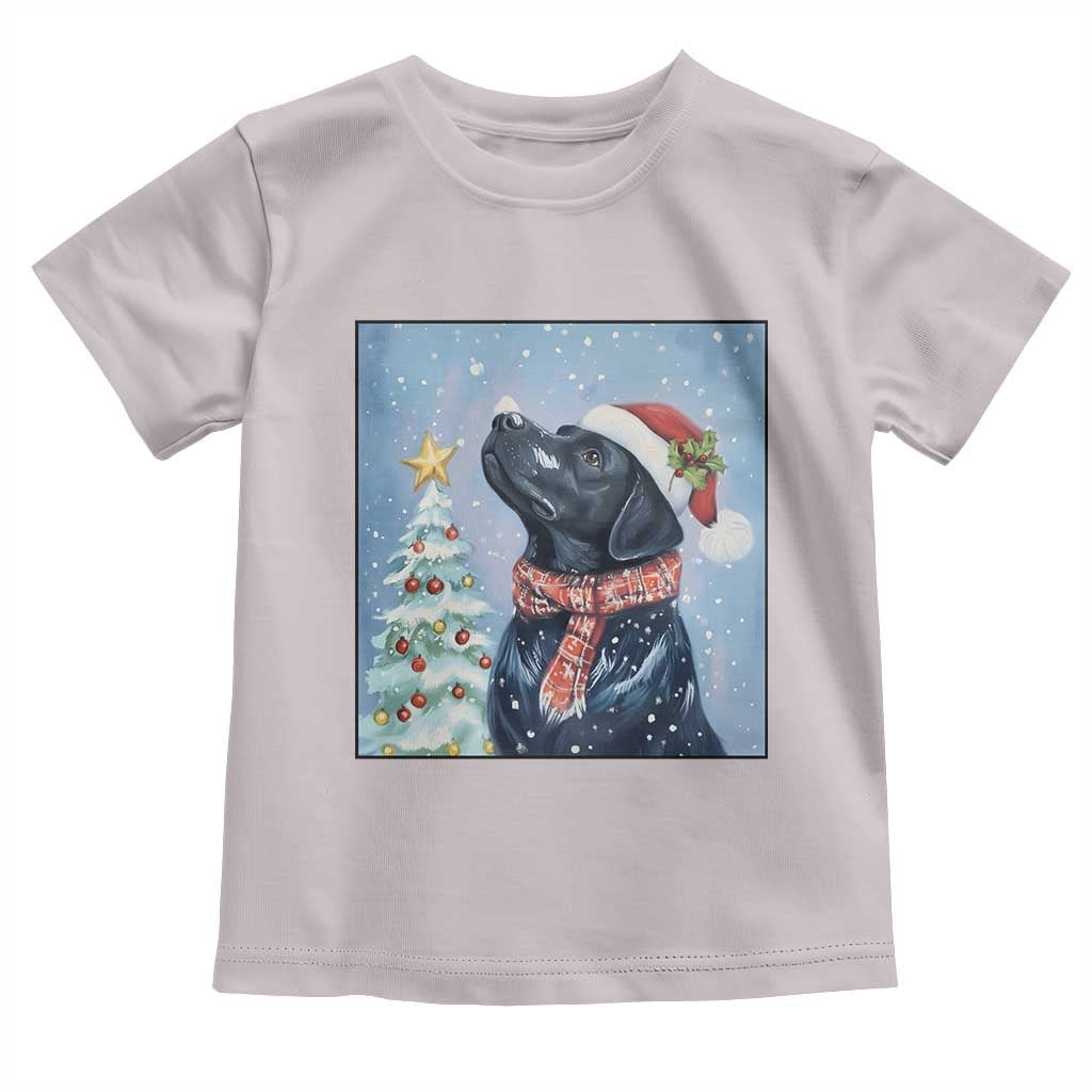 Cute Black Lab Christmas Toddler T Shirt Holiday Dog Lover Gift Idea - Wonder Print Shop