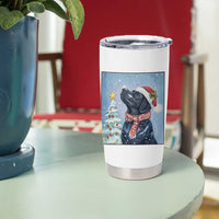 Cute Black Lab Christmas Tumbler Cup Holiday Dog Lover Gift Idea - Wonder Print Shop