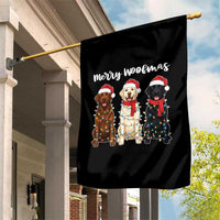 Funny Merry Woofmas Garden Flag Labrador Funny Christmas Dog Lover Gift - Wonder Print Shop