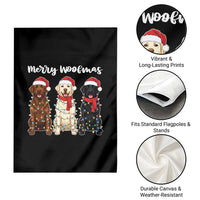 Funny Merry Woofmas Garden Flag Labrador Funny Christmas Dog Lover Gift - Wonder Print Shop