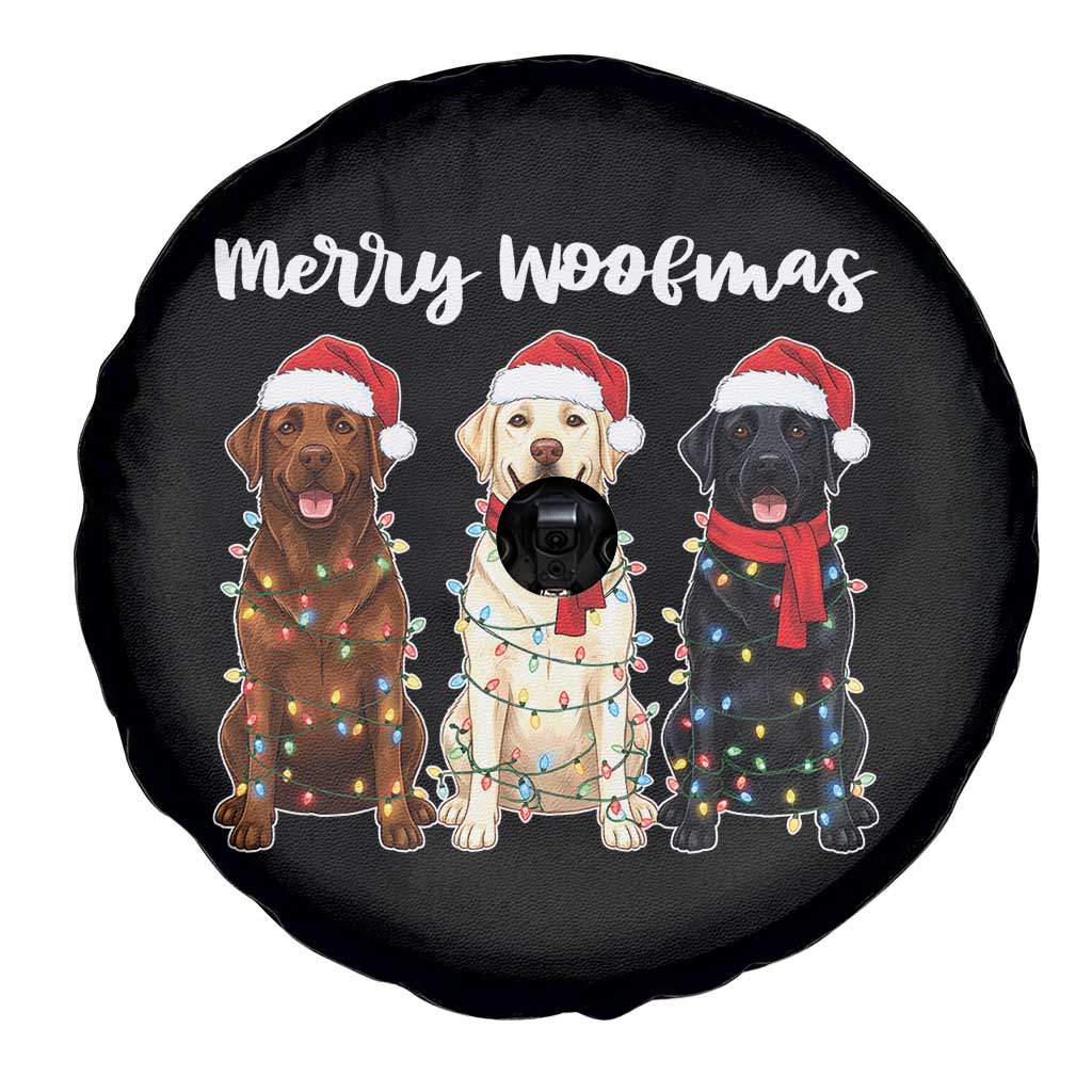 Funny Merry Woofmas Spare Tire Cover Labrador Funny Christmas Dog Lover Gift - Wonder Print Shop