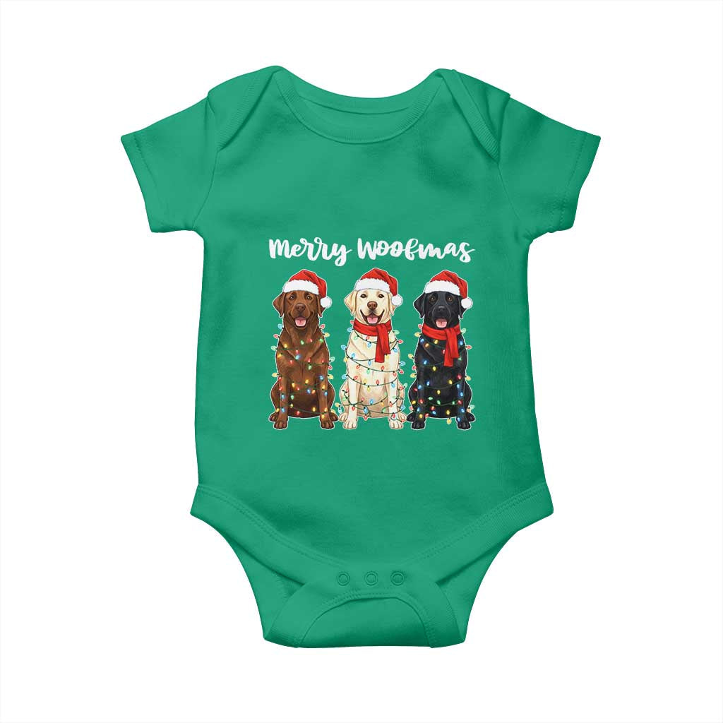 Funny Merry Woofmas Baby Onesie Labrador Funny Christmas Dog Lover Gift - Wonder Print Shop