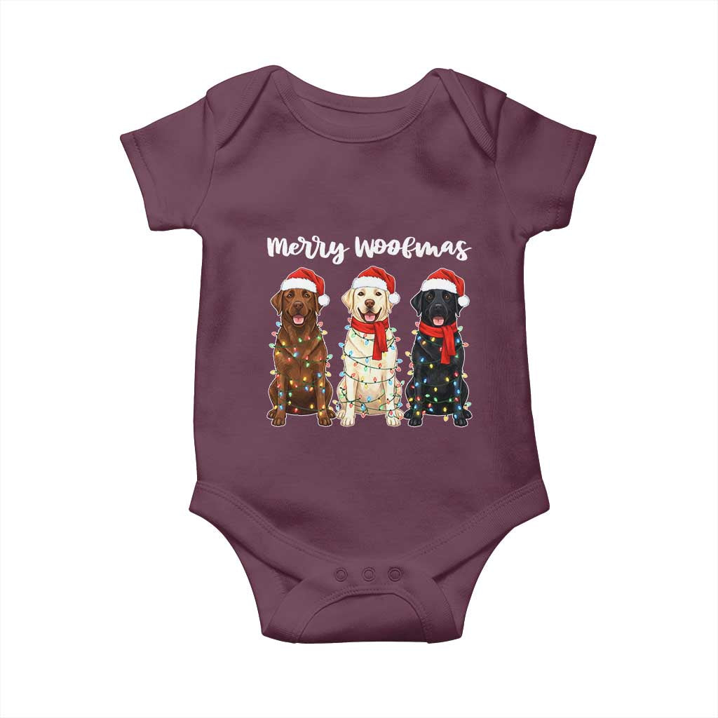 Funny Merry Woofmas Baby Onesie Labrador Funny Christmas Dog Lover Gift - Wonder Print Shop