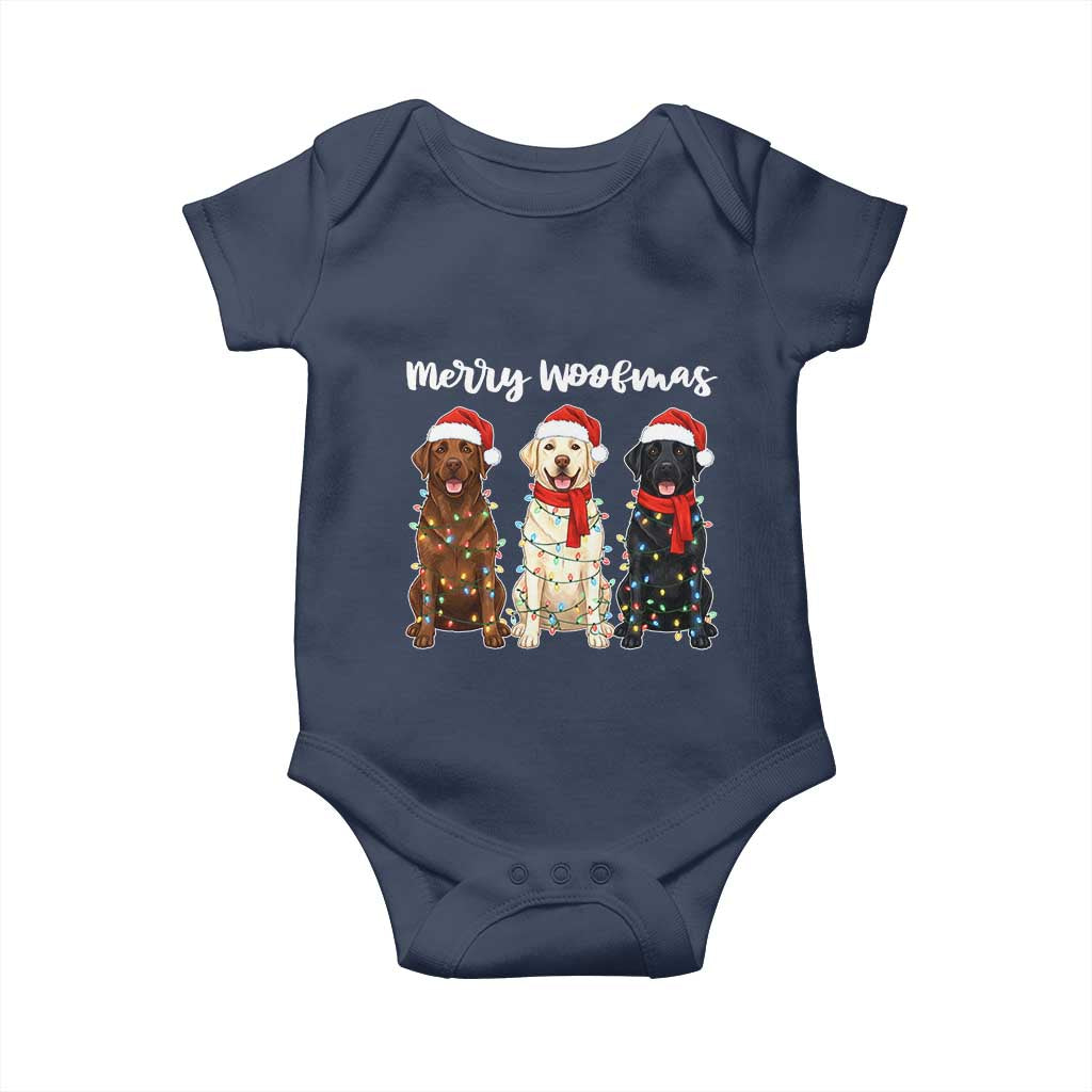 Funny Merry Woofmas Baby Onesie Labrador Funny Christmas Dog Lover Gift - Wonder Print Shop