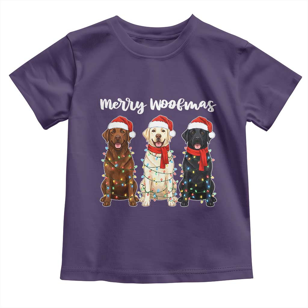 Funny Merry Woofmas Toddler T Shirt Labrador Funny Christmas Dog Lover Gift - Wonder Print Shop