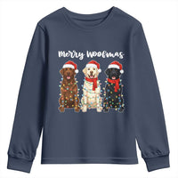Funny Merry Woofmas Youth Sweatshirt Labrador Funny Christmas Dog Lover Gift - Wonder Print Shop