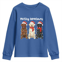 Funny Merry Woofmas Youth Sweatshirt Labrador Funny Christmas Dog Lover Gift - Wonder Print Shop
