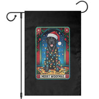 Merry Woofmas Garden Flag Funny Tarot Card Labrador Retriever Christmas Gift - Wonder Print Shop