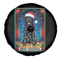 Merry Woofmas Spare Tire Cover Funny Tarot Card Labrador Retriever Christmas Gift - Wonder Print Shop