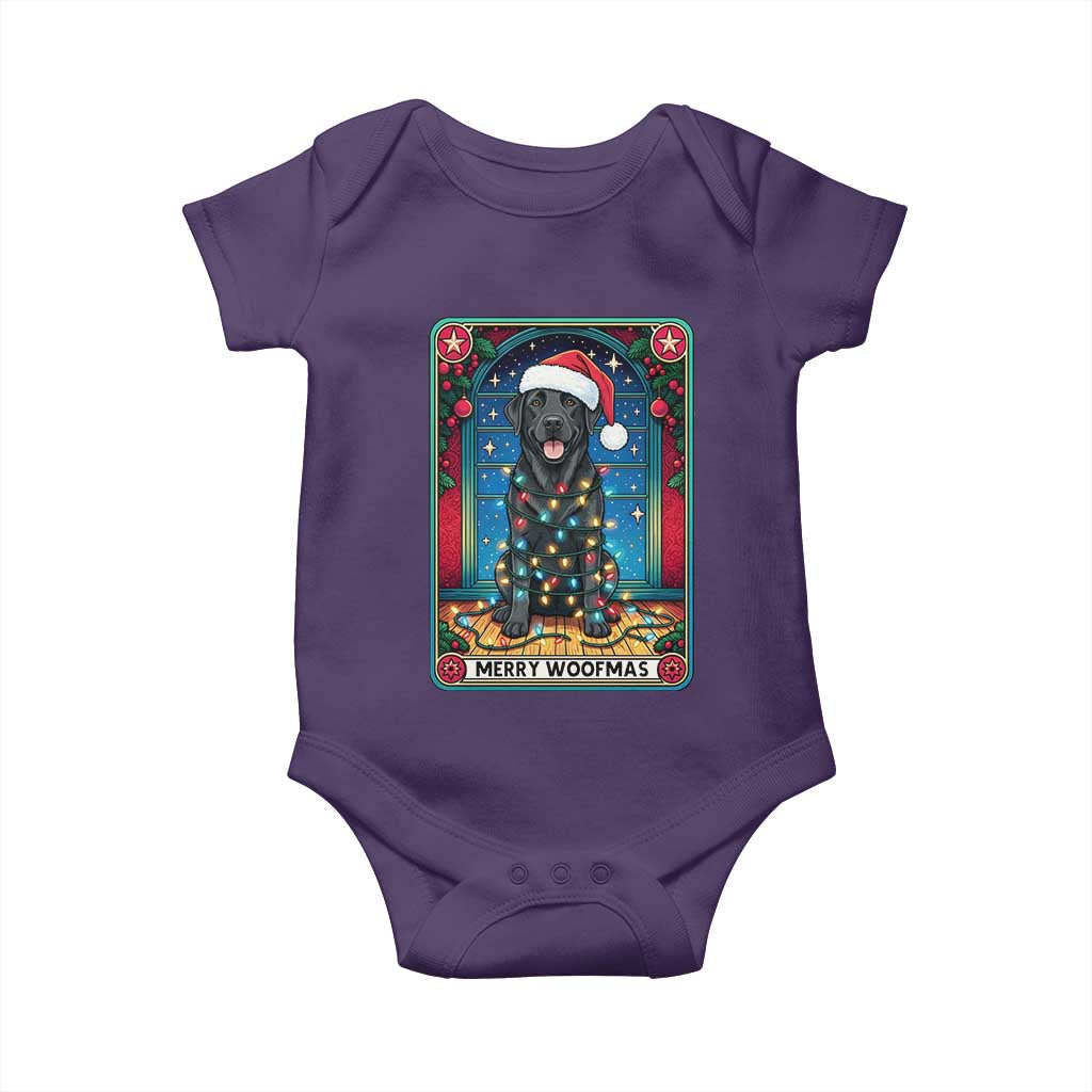 Merry Woofmas Baby Onesie Funny Tarot Card Labrador Retriever Christmas Gift - Wonder Print Shop