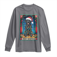 Merry Woofmas Long Sleeve Shirt Funny Tarot Card Labrador Retriever Christmas Gift - Wonder Print Shop