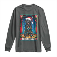 Merry Woofmas Long Sleeve Shirt Funny Tarot Card Labrador Retriever Christmas Gift - Wonder Print Shop