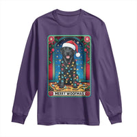 Merry Woofmas Long Sleeve Shirt Funny Tarot Card Labrador Retriever Christmas Gift - Wonder Print Shop