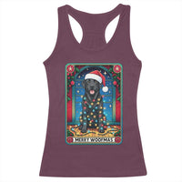 Merry Woofmas Racerback Tank Top Funny Tarot Card Labrador Retriever Christmas Gift - Wonder Print Shop