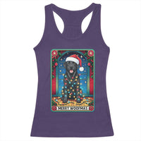 Merry Woofmas Racerback Tank Top Funny Tarot Card Labrador Retriever Christmas Gift - Wonder Print Shop