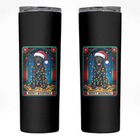 Merry Woofmas Skinny Tumbler Funny Tarot Card Labrador Retriever Christmas Gift - Wonder Print Shop