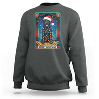 Merry Woofmas Sweatshirt Funny Tarot Card Labrador Retriever Christmas Gift - Wonder Print Shop