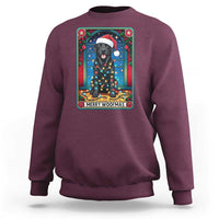 Merry Woofmas Sweatshirt Funny Tarot Card Labrador Retriever Christmas Gift - Wonder Print Shop