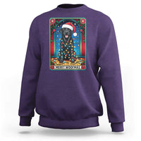 Merry Woofmas Sweatshirt Funny Tarot Card Labrador Retriever Christmas Gift - Wonder Print Shop